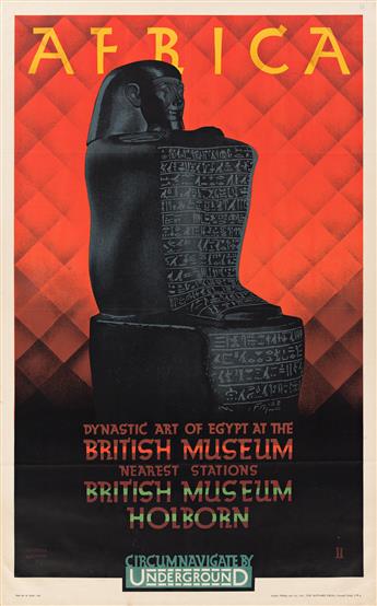 Austin Cooper (1890-1964).  AFRICA / DYNASTIC ART OF EGYPT AT THE BRITISH MUSEUM. 1930.